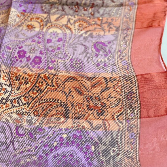 Yves Saint Laurent Silk Chiffon Scarf - Picture 6 of 9